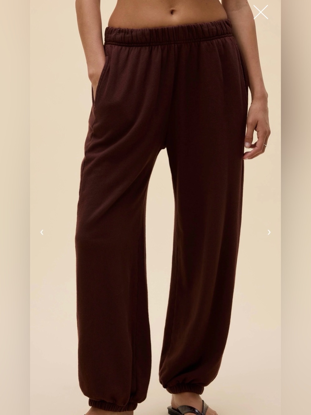 NWT DAYDREAMER LA SOLID TERRY BALLOON SWEATPANT
